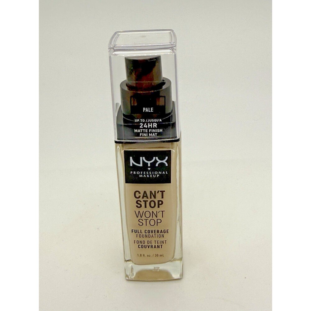 N Y X Foundation Full Coverage PALE Can’t Stop‎ Won’t Stop 1 FLOZ e 30mL New